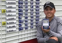 Young golfer Logan achieves dream of playing for Wales