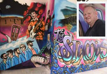 Musical-inspired mural brightens up town