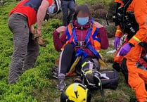Rescue team come to aid of injured Cader Idris walker