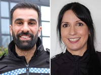 Police duo recognised for bravery shown in saving woman's life