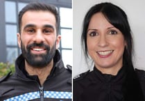 Police duo recognised for bravery shown in saving woman's life