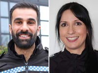 Police duo recognised for bravery shown in saving woman's life