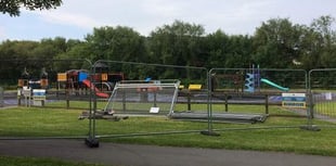 Playground closed for maintenance work