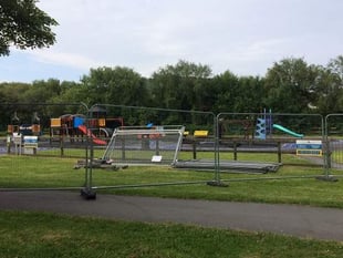 Playground closed for maintenance work