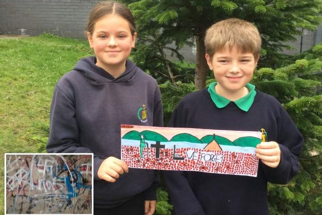 Pupils' power of positivity to cover up hate signs