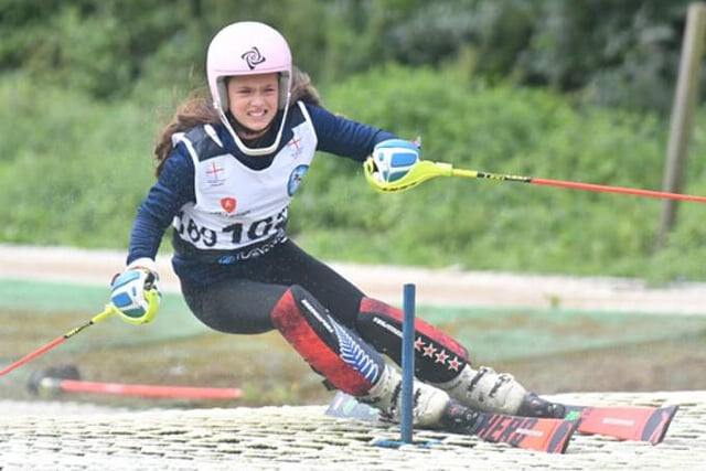 Sensational season on the slopes for young skier Lowri
