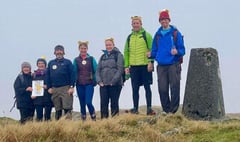 Leisure centre staff take on Cambrian Mountains for charity