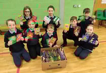 Caring pupils collect crisp bags for charity