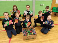 Caring pupils collect crisp bags for charity