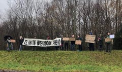 Protestors against ‘farcical’ new road plan