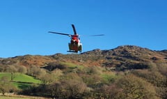 Helicopter called to rescue man stuck on mountain