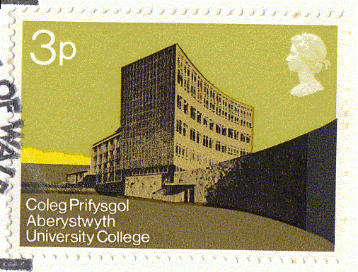 3d stamp showing iconic physical science building