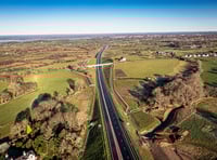 Rocks dropped from bridge onto passing cars