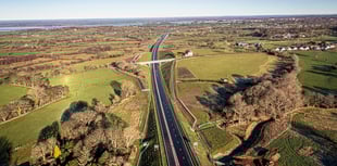 Rocks dropped from bridge onto passing cars