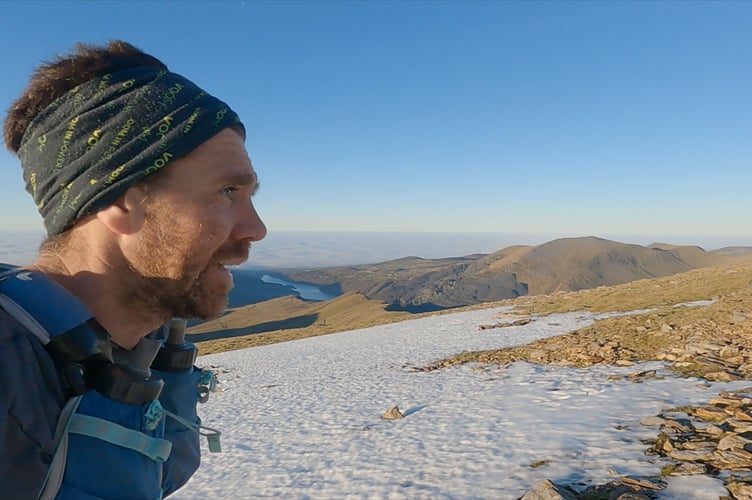 Russell Bentley completed the challenge in memory of his mate