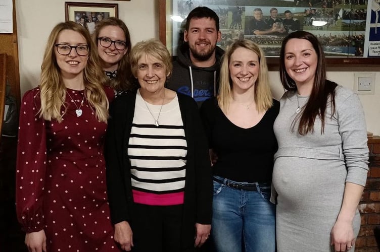 Carys Jones and family