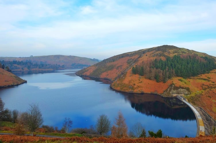 Llyn Clywedog in the Elan Valley