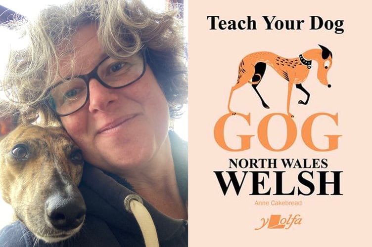 Anne Cakebread, pictured with her dog Frieda, has released a new book in her Teach Your Dog series