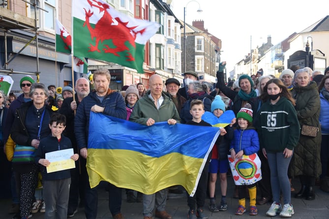 Ukraine rally Aberystwyth