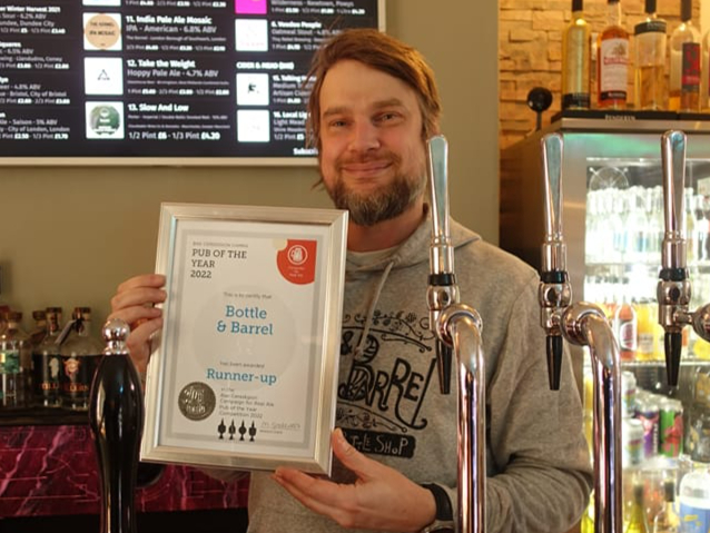 Zac Marsden, owner of the Bottle & Barrel