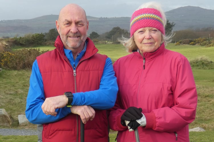 Pwllheli Golf Club Captain Raymond Jones and Lady Captain Marilyn Selwyn