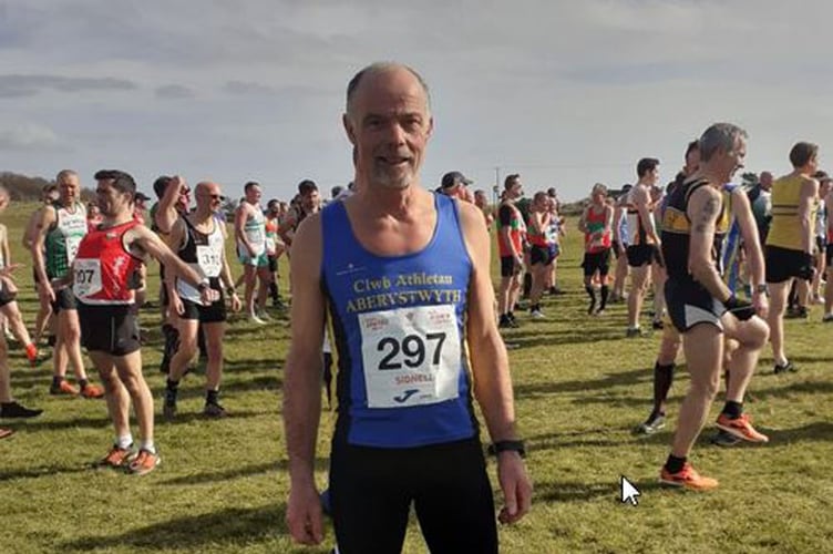 Damien Sidnell competed in the Welsh cross country championships