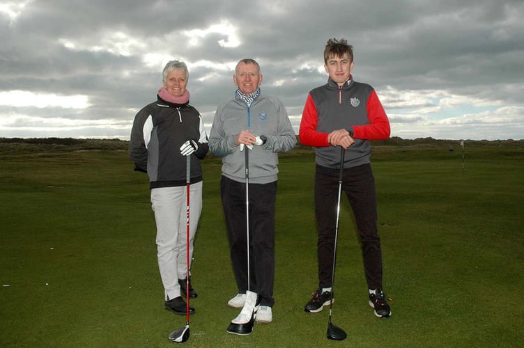 The new captains perform various tasks for the Drive In devised by Aberdovey golf professional Andy Humphreys aided by assistant professionals Tomos Jones and Adam Jones