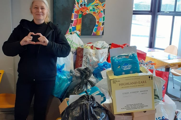 Finch Square Cafe, in Cardigan, has been collecting donations to be taken to Poland as part of Conrad’s donation drive.