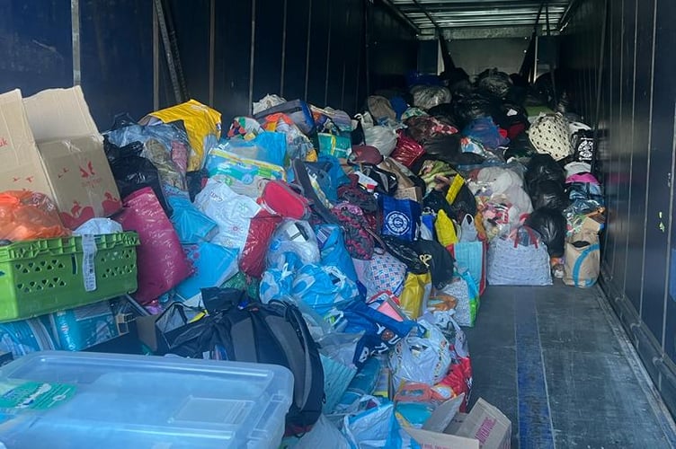 The Rhug Estate, north Wales, became “inundated” with donations after they opened their conference room as a drop off point.