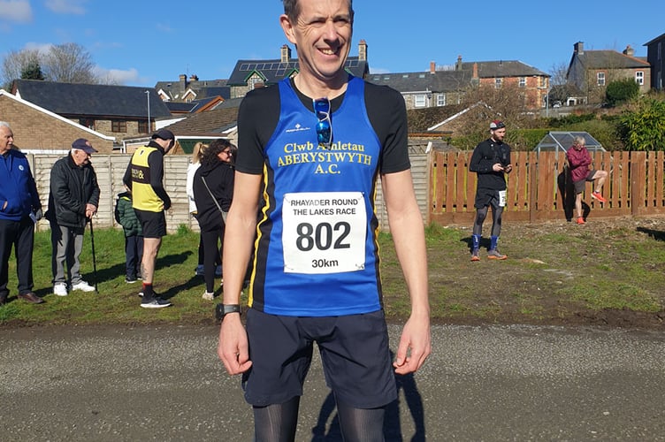 Paul Williams came in 21st with a time of 2:12:02 at Rhayader Round The Lakes