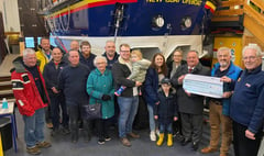 Large donation to RNLI in memory of late wife