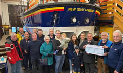 Large donation to RNLI in memory of late wife