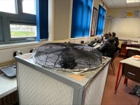 Pupils work with expert to build new air purifiers