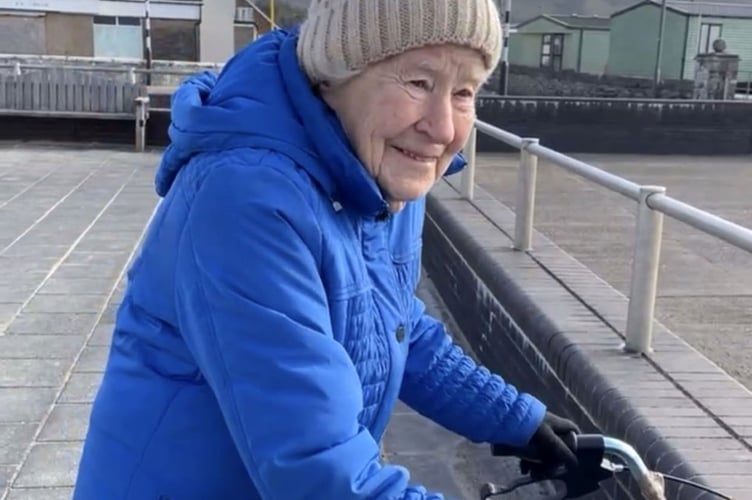 96-year-old Winnifred has raised more than £1,000.
