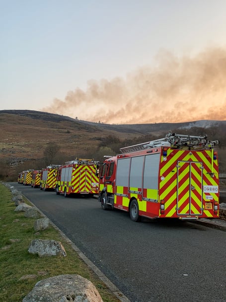 North Wales Fire and Rescue Service has reported a busy weekend and issued a warning following a spate of wildfires
