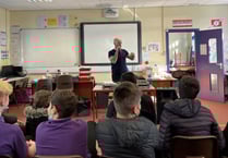 Lampeter pupils learn the art of  beatboxing from Mr Phormula