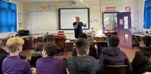 Lampeter pupils learn the art of  beatboxing from Mr Phormula