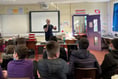 Lampeter pupils learn the art of  beatboxing from Mr Phormula
