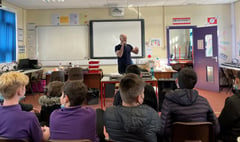 Lampeter pupils learn the art of  beatboxing from Mr Phormula