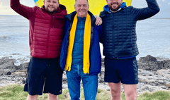 Trio head through Gwynedd and Powys on 160-mile trek for Ukraine