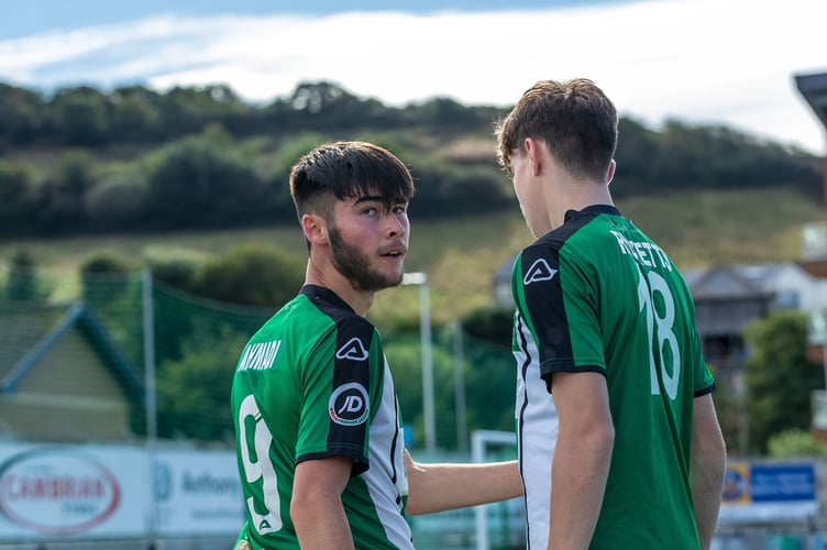 Cymru Premier Development League North match  Aberystwyth Town 19s vs  Flint Town 19s at Park Avenue Stadium on  26 September 2021                Score 7-3    





Credit:  Colin Ewart Photography