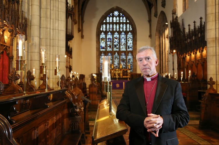Archbishop Andrew John at Bangor Cathedal