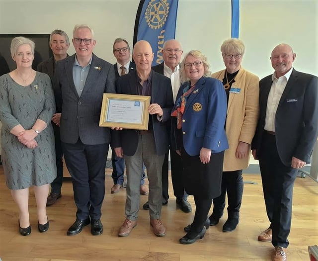 VIPs join Ardal Aberystwyth Rotary Club celebration