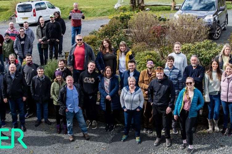 Aber instruments staff are planning to complete a total of 6,996 miles in aid of the Bronglais Chemo Appeal