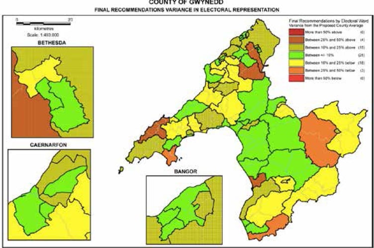 Variance in electoral representation
