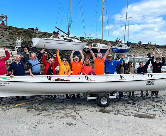 Shiny new boat for inclusive New Quay rowing club