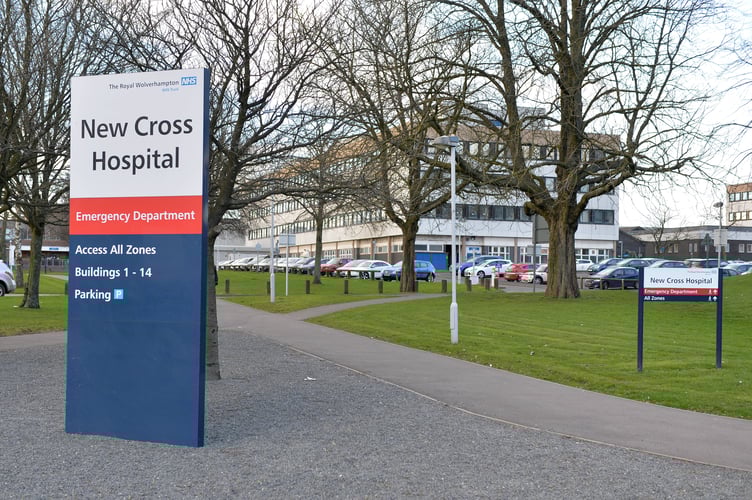 FILE PICTURE - New Cross hospital in Wolverhampton.  Twins born just TWO minutes apart have two different birthdays after they were delivered either side of midnight.  See SWNS story SWMDtwins.  Kara Penfold, 29, welcomed little Nico and Lleucu into the world at Wolverhampton's New Cross Hospital after travelling from her home in Cardiff.  Nico was born at 11.59pm on April 8, weighing 4lb 12oz, with Lleucu following shortly after at 12.01am on April 9, weighing 4lb 9oz.  The twins were eight weeks early and were delivered following a planned c-section after Kara had a previous traumatic experience resulting in the loss of her first child. 