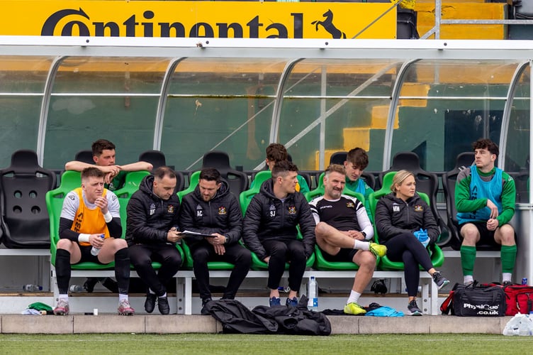 JD Cymru Premier match between Aberystwyth Town vs Connahâs Quay Nomads at Park Avenue Stadium on 23 April 2022 Score 1-1
© Colin Ewart/pitchsideimages 2022