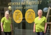 Tregaron salon celebrates 50 years of hairdressing