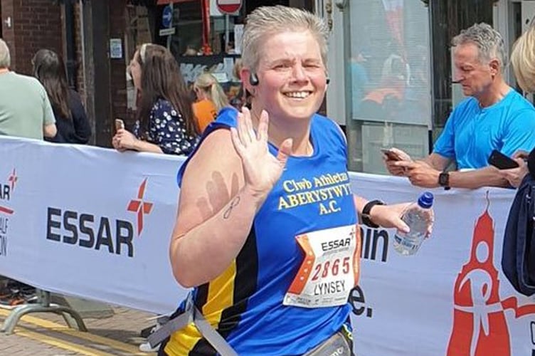 Lynsey Gamble at Chester Half Marathon 